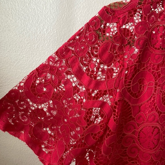 Nanette Lepore Pink Short Sleeves Top Medium - Picture 4 of 9